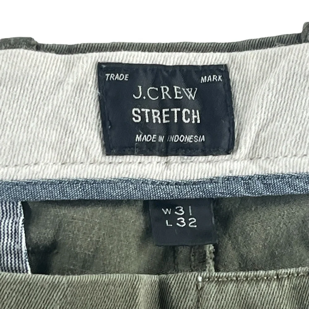 J. Crew Mens Pants Stretch Green size 31 - 10677